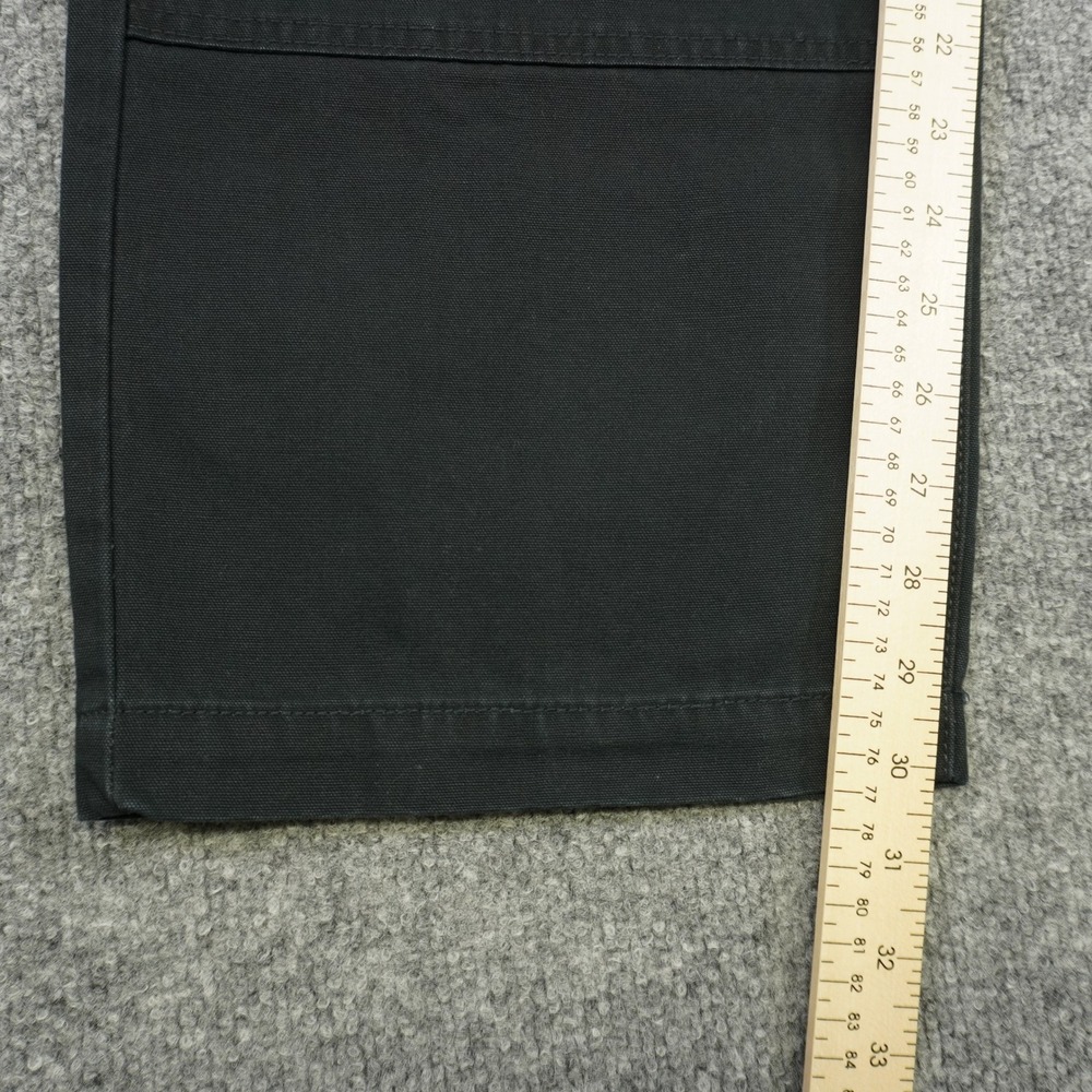 Harley-Davidson Mens Black Carpenter Canvas Double Knee Work Pants 42x30 - Picture 3 of 16